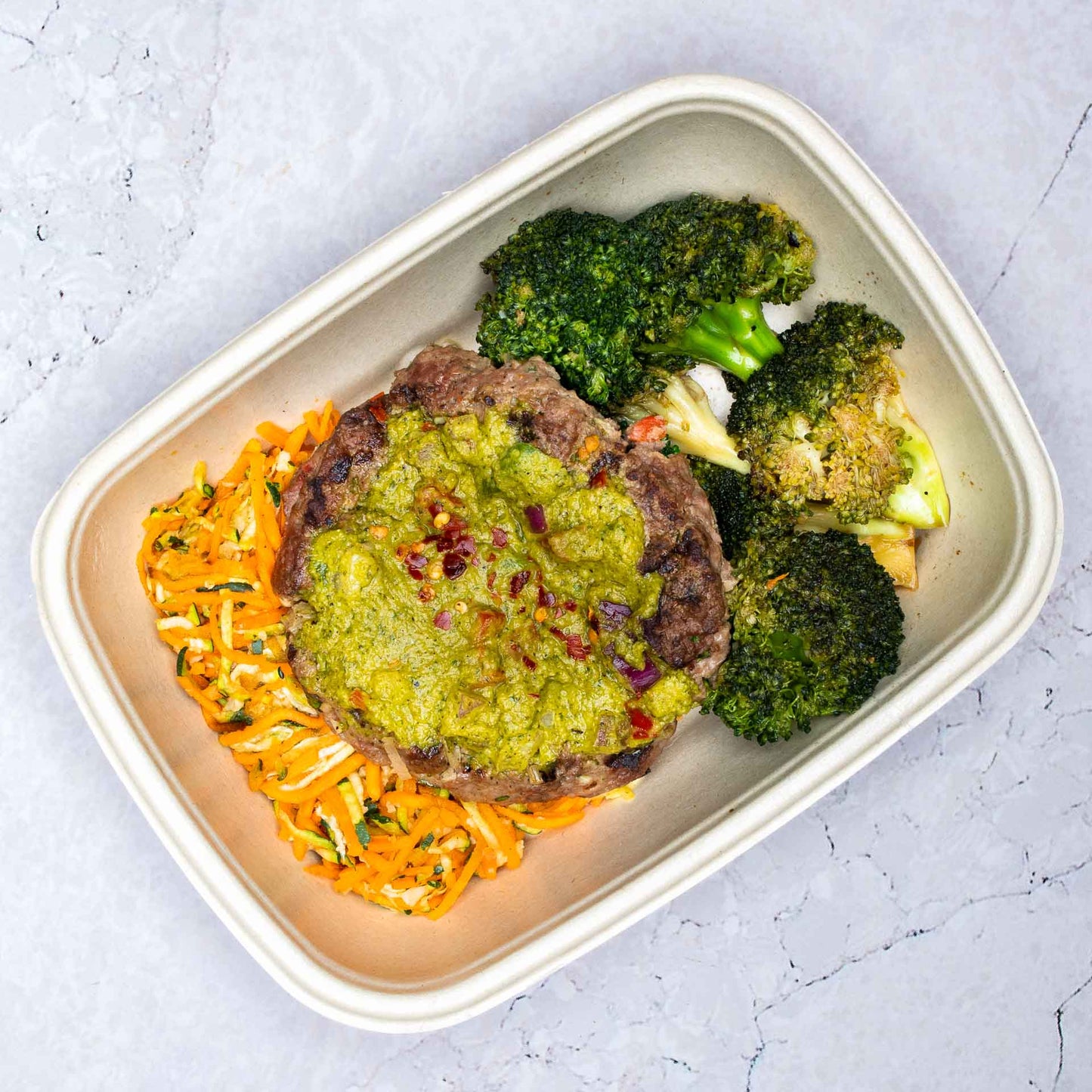 Low Carb Meal Box - Ground Beef #1 - Tex Mex Burger - photo1