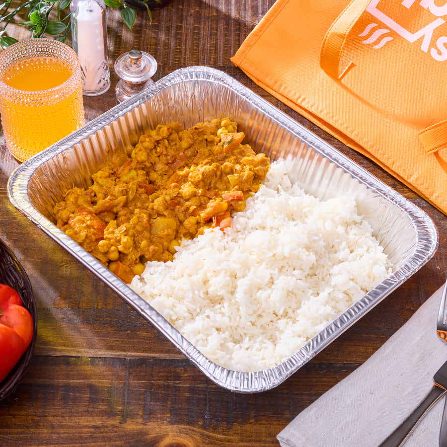 Family Meal Box - Vegan - Chickpea Coconut Curry