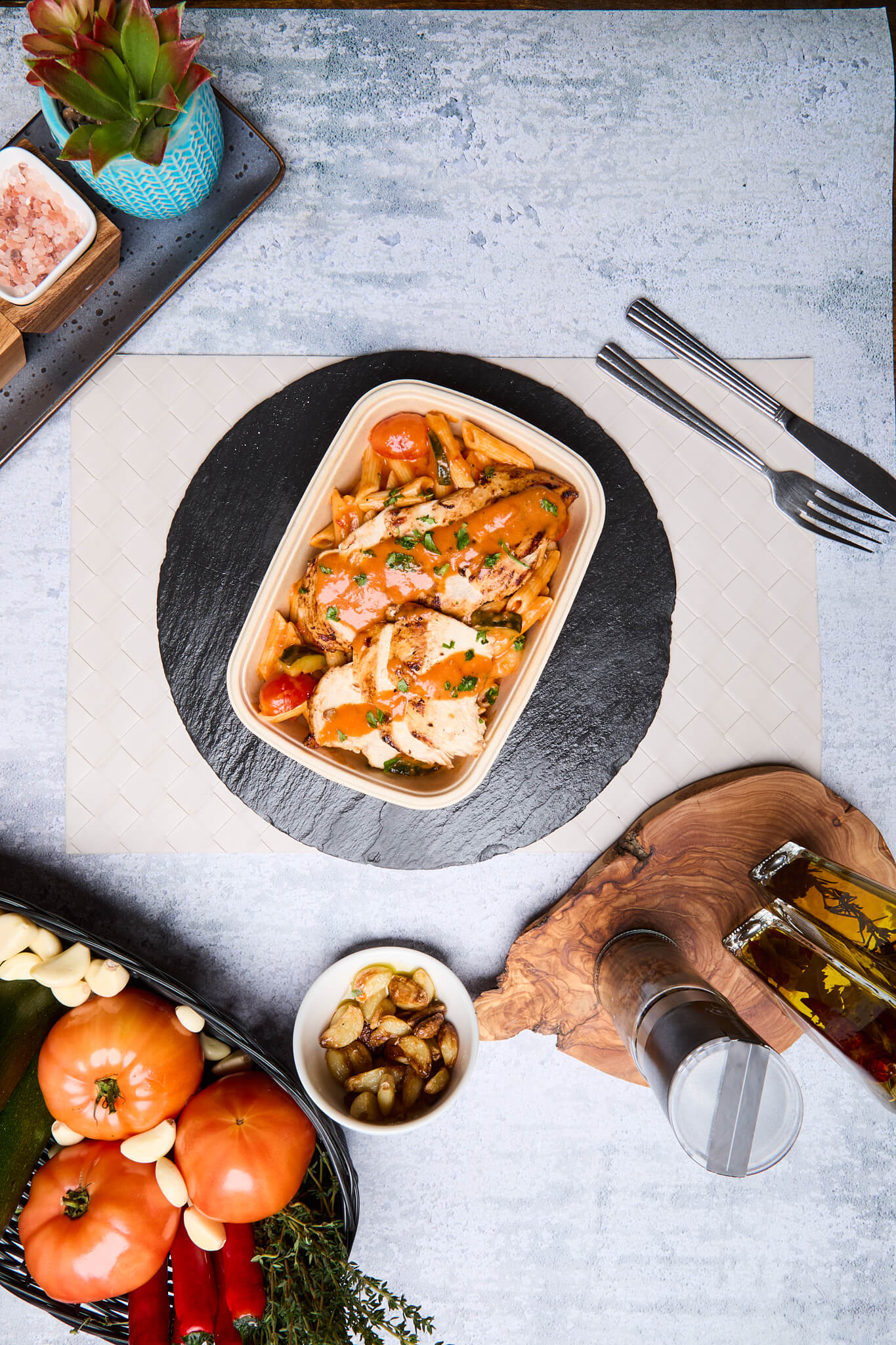 Protein+ - Chicken Breast - Romesco Chicken Pasta - photo1