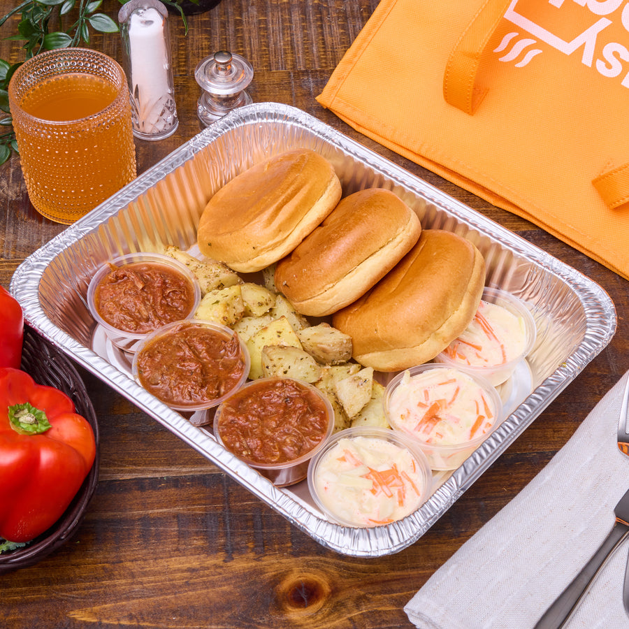 Family Meal Box - Steak - BBQ Braised Beef Sandwich