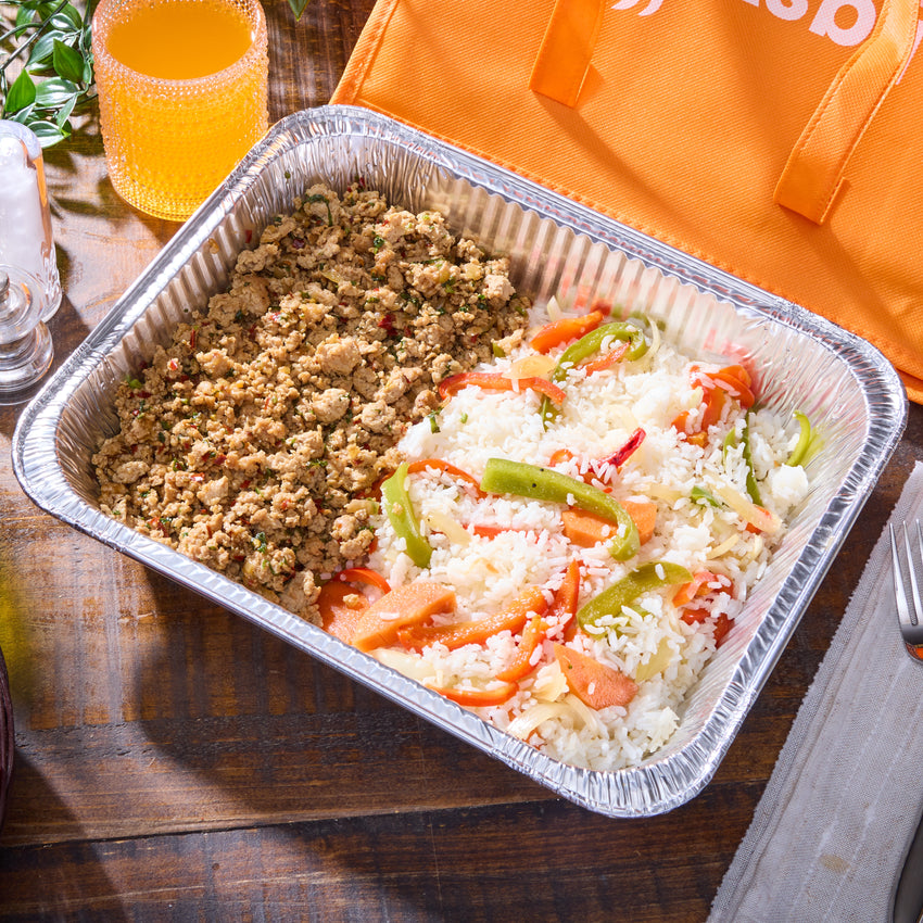 Family Meal Box - Ground Chicken - Thai Basil Chicken