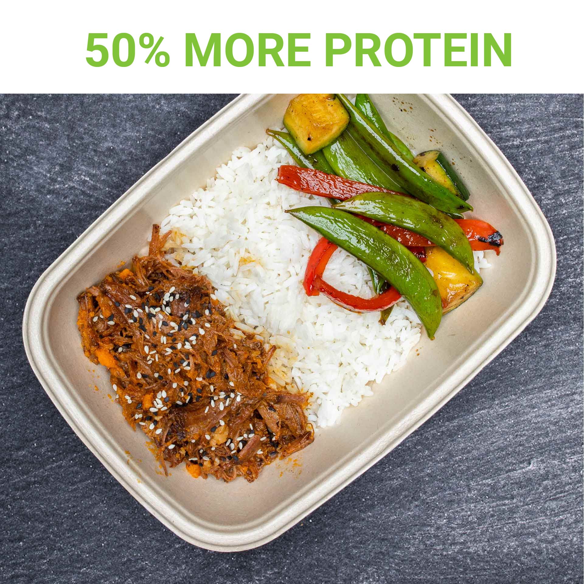 Pro Athlete Meal Box - Steak #2 - Korean Shredded Steak - photo0