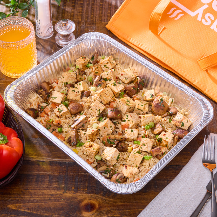 Family Meal Box - Vegan - Tofu and Mushroom Trifolati